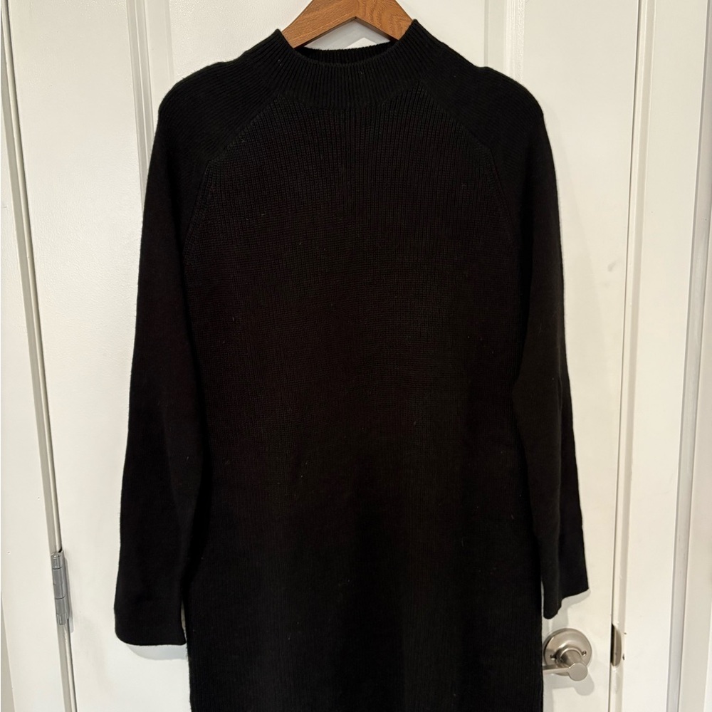 Black Knit Sweater Dress